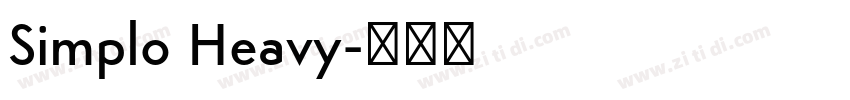 Simplo Heavy字体转换